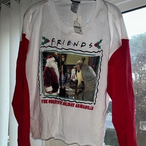 Friends Holiday Armadillo Sweater - Red and White